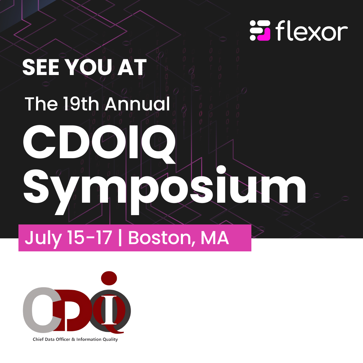 See you at CDOIQ Symposium