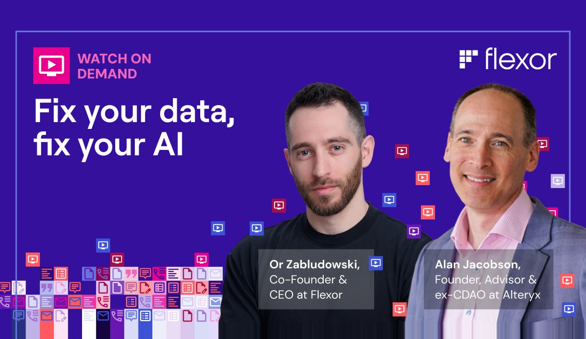 Webinar: Fix your data, fix your AI (recording)